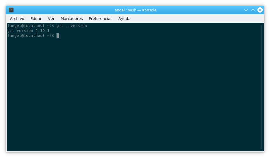 Versión de Git