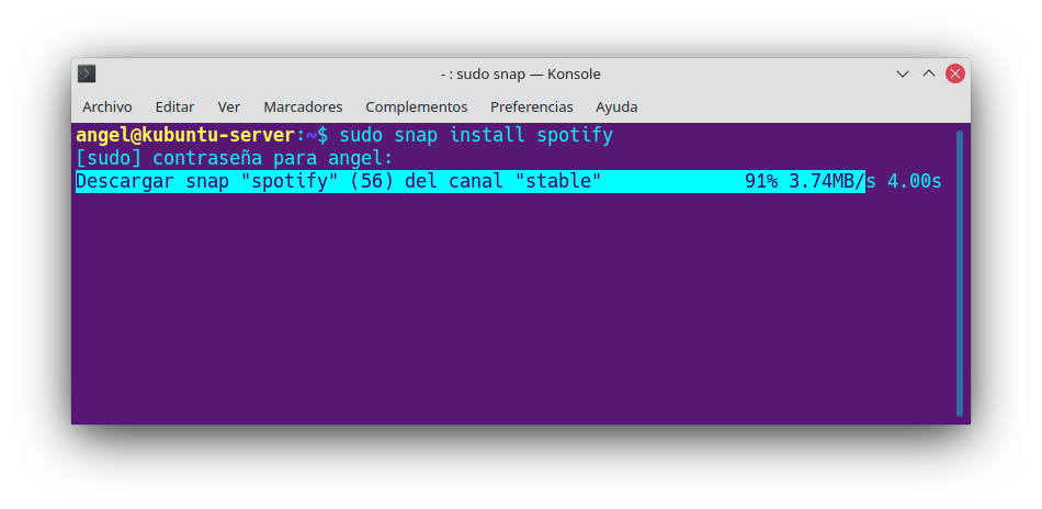 Instalando Spotify en Ubuntu 21.10