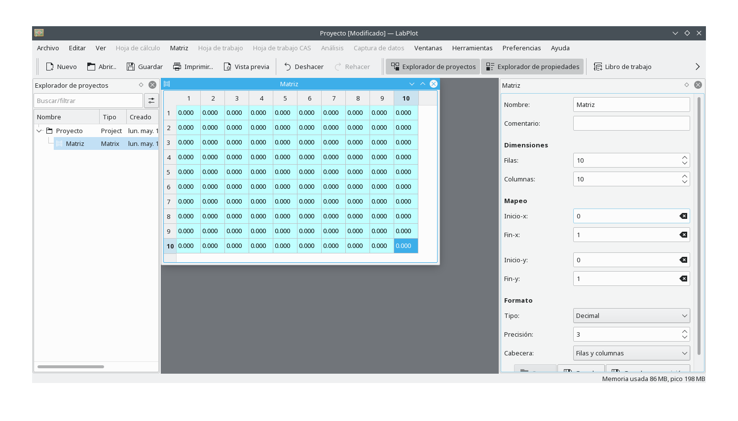 LabPlot en Fedora 36