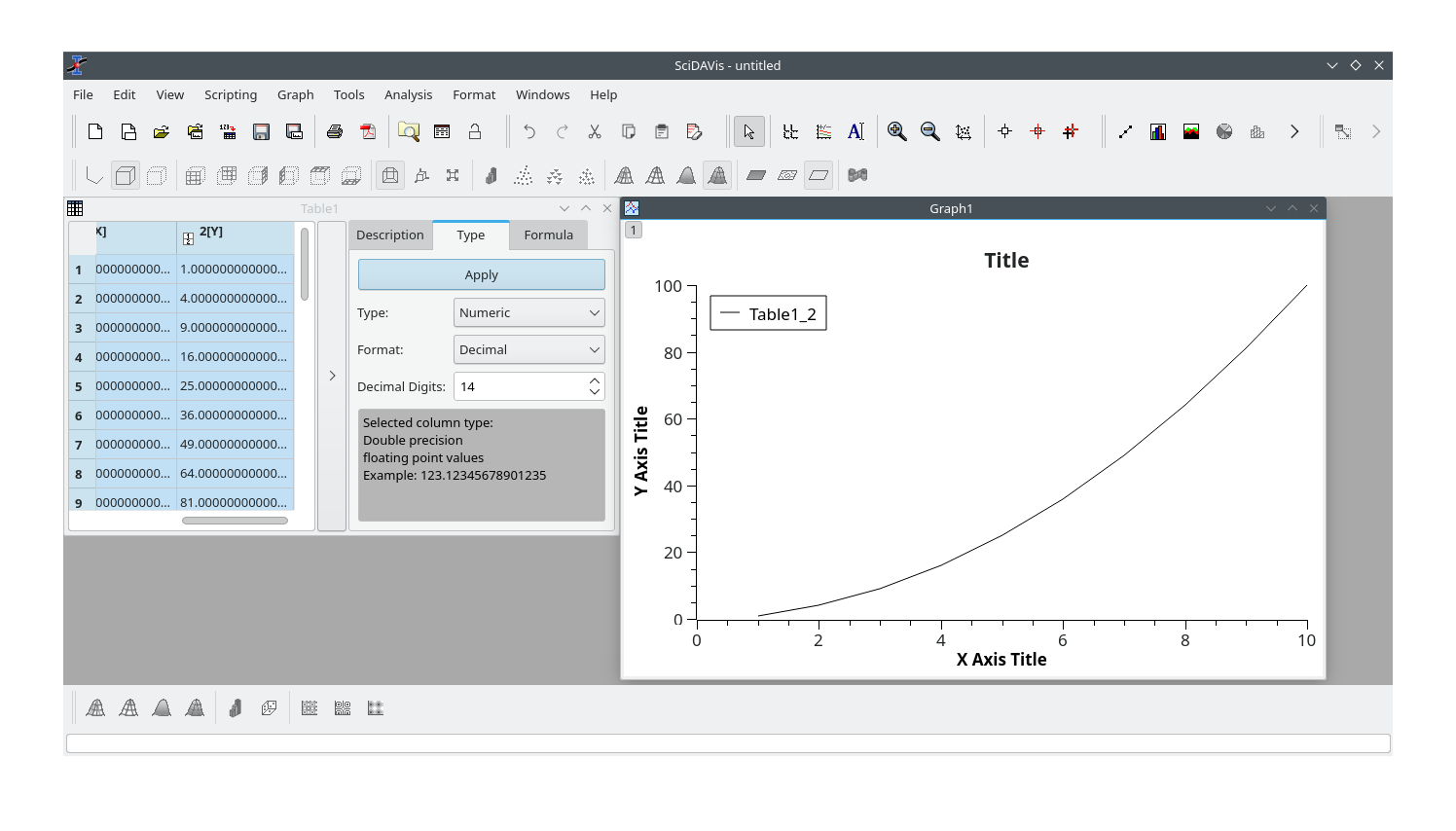 SciDAVis en Fedora 36