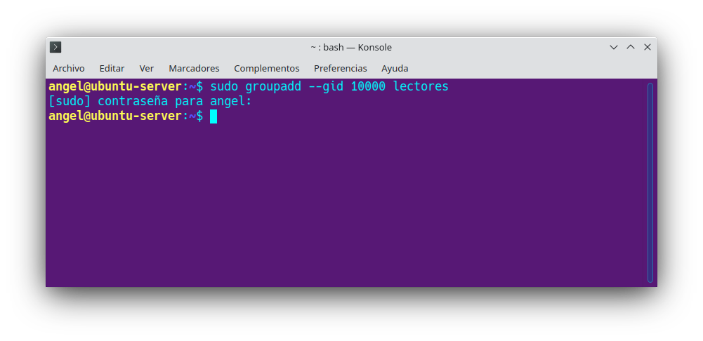 Gestión de usuarios en linux usando la terminal