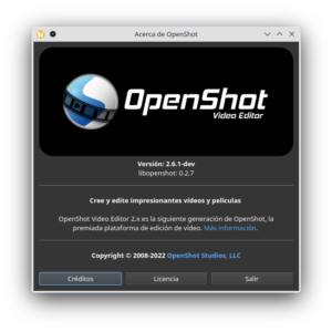 Openshot en Fedora 37