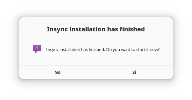 Insync en Fedora 38