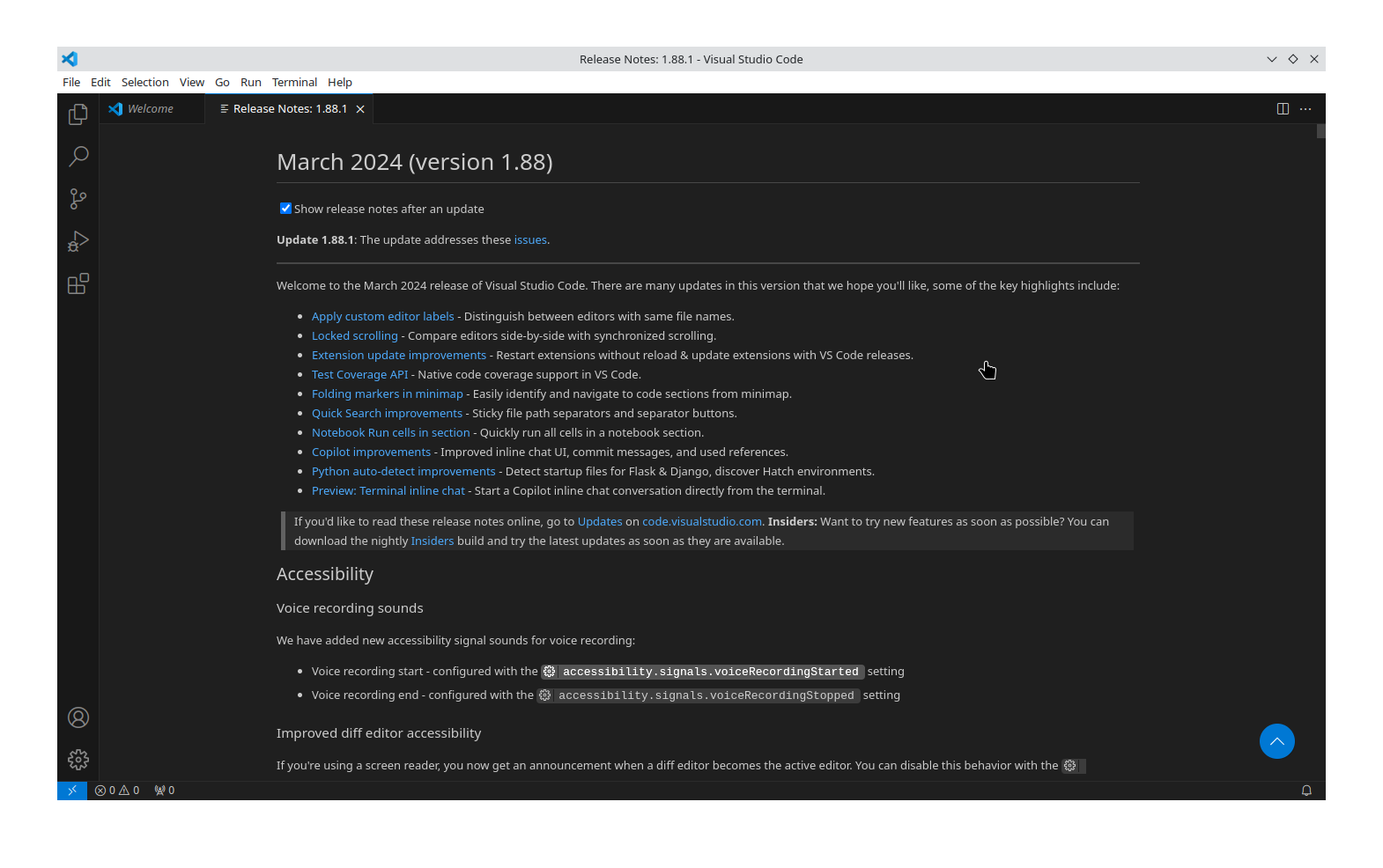 Visual Studio Code en Fedora 40